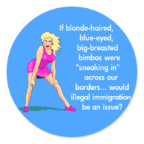 Blonde Bimbo Sticker