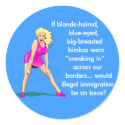 Blonde Bimbo Sticker