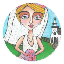 Blonde Bride & Bling - wedding stickers
