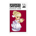 Blonde Bride stamp
