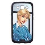 Blonde Business Woman, Career Girl Art by Al Rio Samsung Galaxy S3 Cases