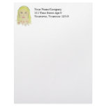 Blonde Butterfly Fairy Letterhead Template