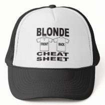 BLONDE CHEAT SHEET HATS