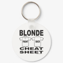 BLONDE CHEAT SHEET keychains
