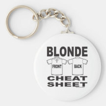 BLONDE CHEAT SHEET KEYCHAINS