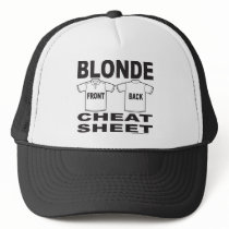 BLONDE CHEAT SHEET T-SHIRTS AND GIFTS MESH HAT