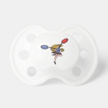 Blonde Cheerleader Baby Pacifiers