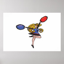 Blonde Cheerleader Posters