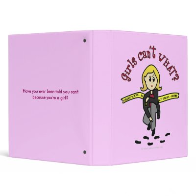 Blonde CSI Girl Binders by girlscantwhat