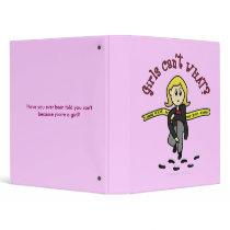 Blonde CSI Girl binders