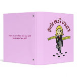 Blonde CSI Girl 3 Ring Binder
