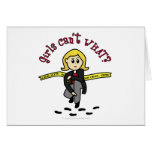 Blonde CSI Girl Greeting Cards