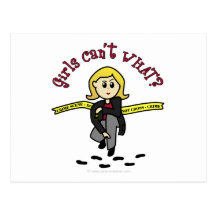 Blonde CSI Girl Post Card