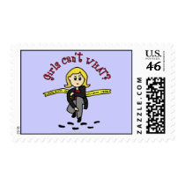Blonde CSI Girl Postage Stamp