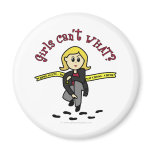 Blonde CSI Girl Refrigerator Magnet