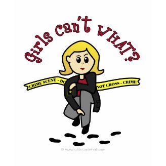 Blonde CSI Girl T Shirt