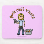 Blonde Do-It-Yourself Diva Mouse Pad