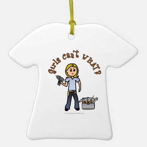 Blonde Do-It-Yourself Diva Christmas Tree Ornaments