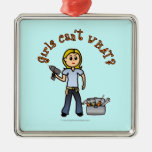 Blonde Do-It-Yourself Diva Ornaments