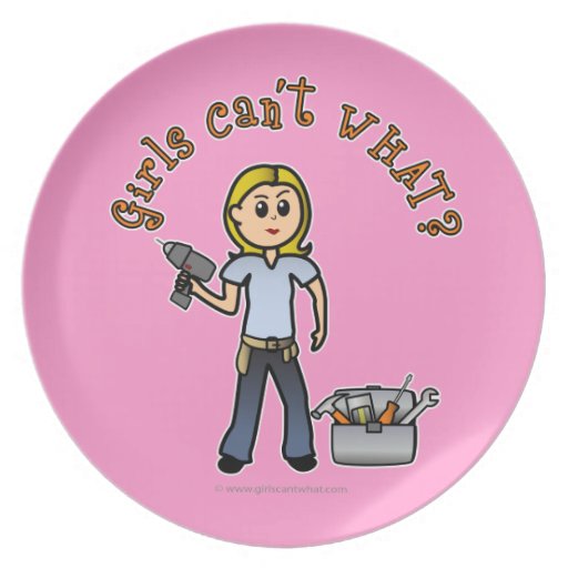 Blonde Do-It-Yourself Diva Plates