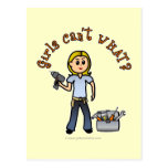 Blonde Do-It-Yourself Diva Post Cards