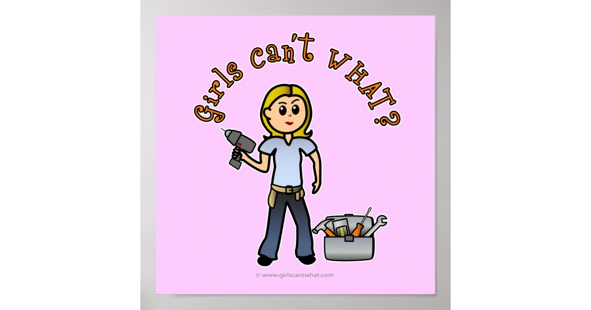 Blonde DoItYourself Diva Poster Zazzle