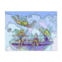 BLONDE FAERIES by SHARON SHARPE postcards