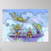 BLONDE FAERIES by SHARON SHARPE Poster