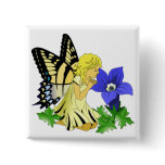 Blonde Fairy Pinback Buttons