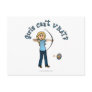 Blonde Female Archery in Blue Postcard