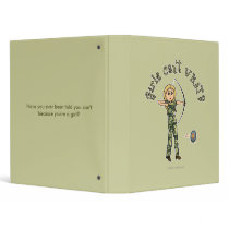 Blonde Female Archery in Camouflage binders