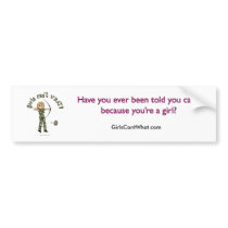 Blonde Female Archery in Camouflage bumper stickers