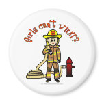 View more Blonde Female Fire Fighter Magnets personalized gift ideas for girls Blonde Female Fire Fighter Magnets