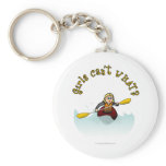 Blonde Female Kayaker Keychain