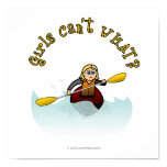 Blonde Female Kayaker Poster