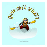 Blonde Female Kayaker Poster