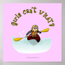 Blonde Female Kayaker Print