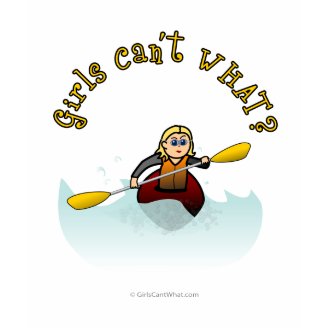 Blonde Female Kayaker Tshirts