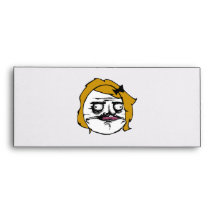 Blonde Female Me Gusta Comic Rage Face Meme Envelopes