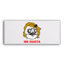 Blonde Female Me Gusta Comic Rage Face Meme Envelope