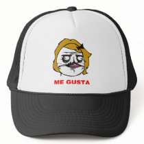 Blonde Female Me Gusta Comic Rage Face Meme Trucker Hat