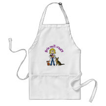 Blonde Female Veterinarian Apron