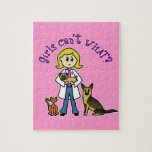 Blonde Female Veterinarian Jigsaw Puzzles