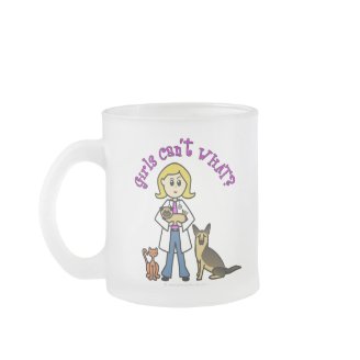 Blonde Female Veterinarian Coffee Mug
