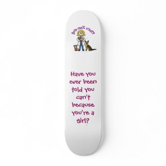 Blonde Female Veterinarian Skate Deck