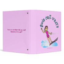 Blonde Female Water Skier binders