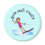 Blonde Female Water Skier Fridge Magnets