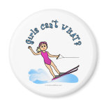 Blonde Female Water Skier Magnets