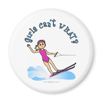 Blonde Female Water Skier magnets