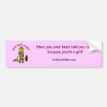 Blonde Firefighter Girl Bumper Stickers